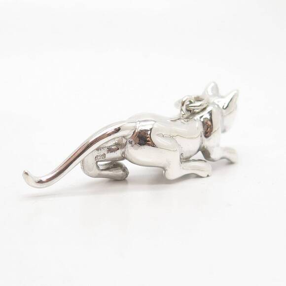 925 Sterling Silver Vintage Wild Animal Pendant - Picture 5 of 7